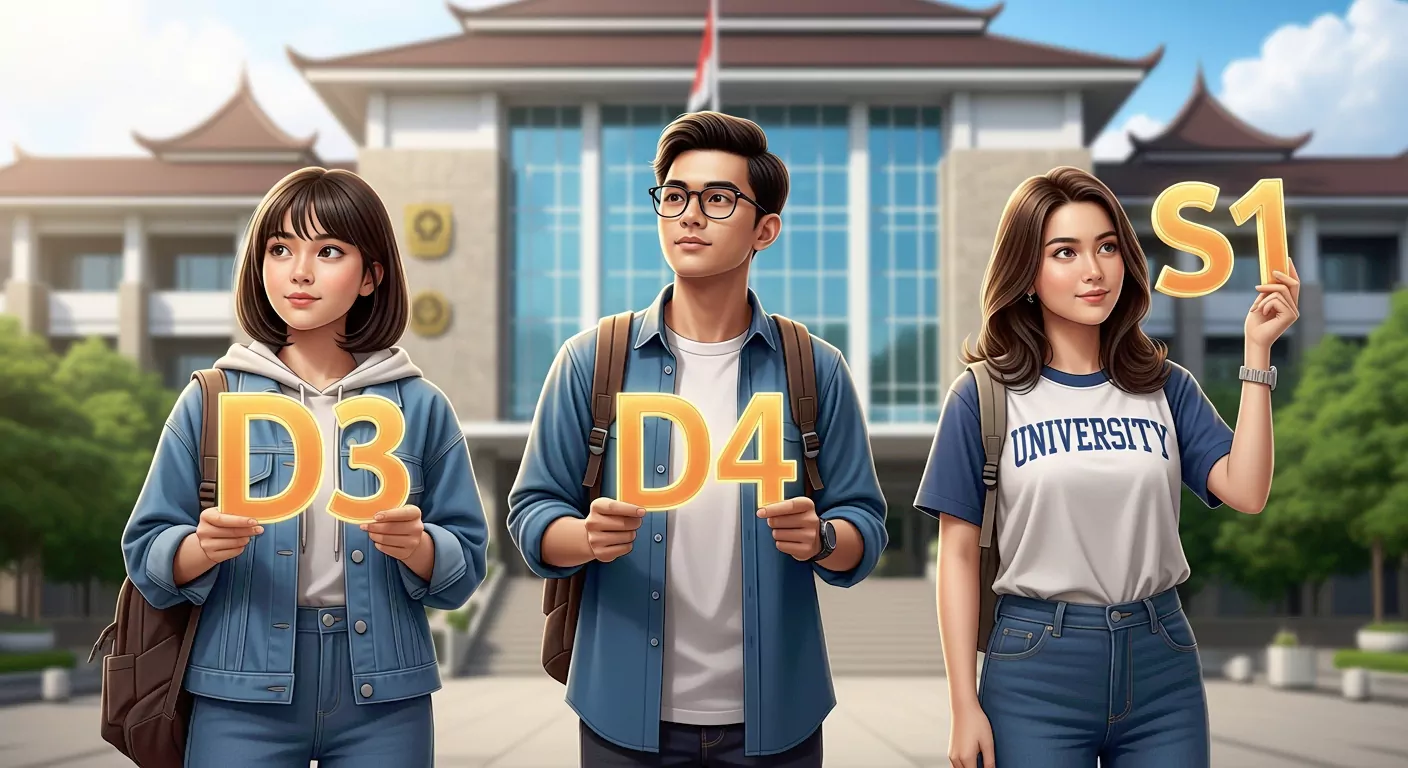 Perbedaan Kuliah D3, D4, dan S1: Mana yang Lebih Cocok untuk Kamu?
